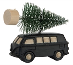 92002-99 Bil med juletræ på taget sort fra Ib Laursen - Tinashjem